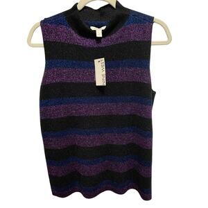 Nine West stripe metallic large new knit